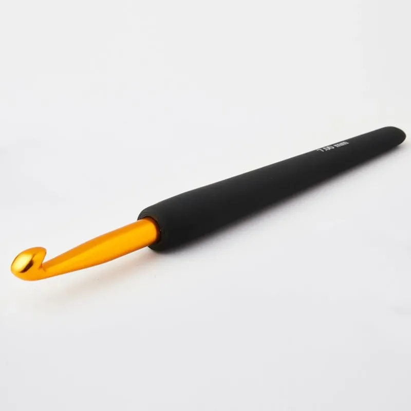 KnitPro Häkelnadel mit Softgriff 5,00 mm gold