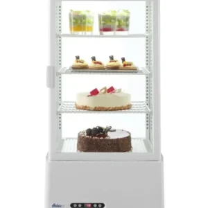 Aufsatz Vitrine schwarz 78 l Anti-Beschlag Höhe 966 mm