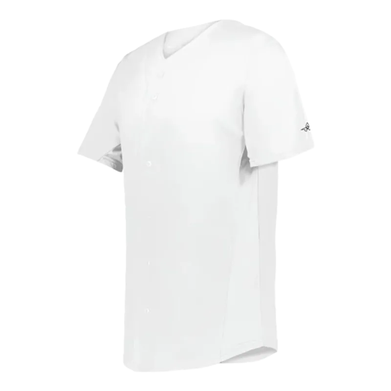 Augusta Sportswear Men's White Crush Full-Button Baseball Jersey