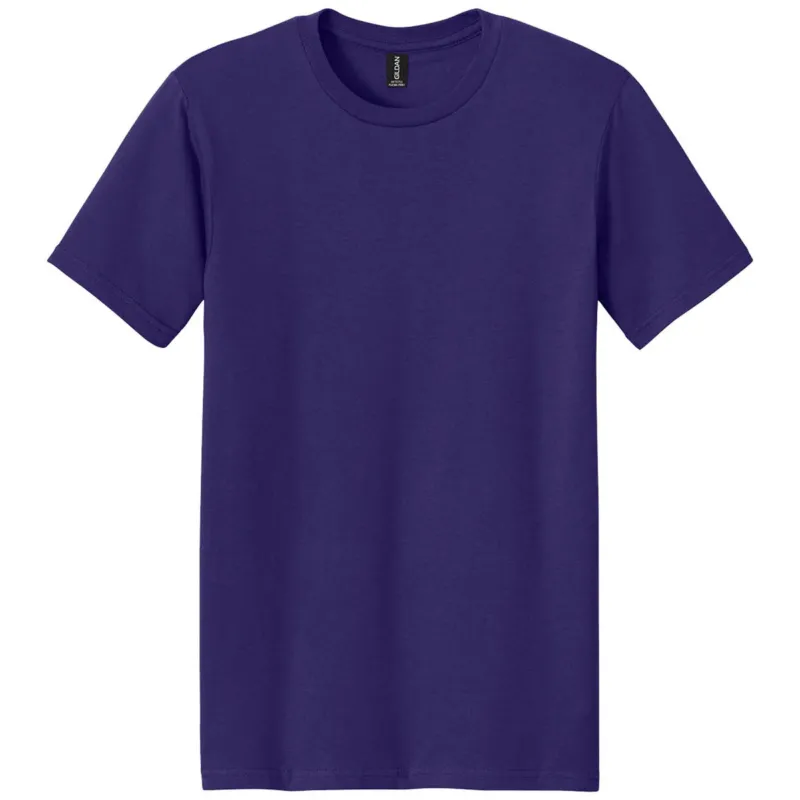 Gildan Men's Purple Softstyle Plasma Print Tee