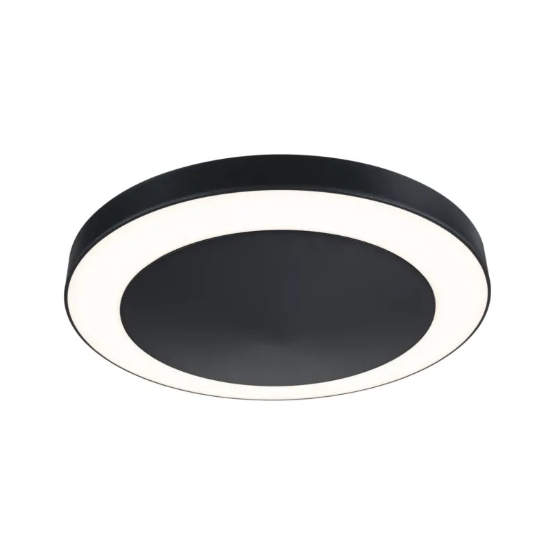 Paulmann LED Deckenaufbauleuchte Circula mit Dämmerungssensor und Bewegungsmelder IP44 rund 320mm 3000K 14W 1800lm 230V Anthrazit Kunststoff