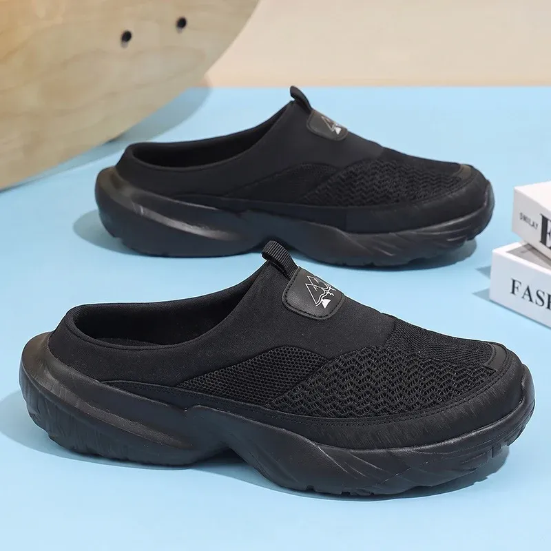 Unisex Slip-On Clog-Sneaker mit dicker Profilsohle und atmungsaktivem Mesh-Oberschuh – Tavélo