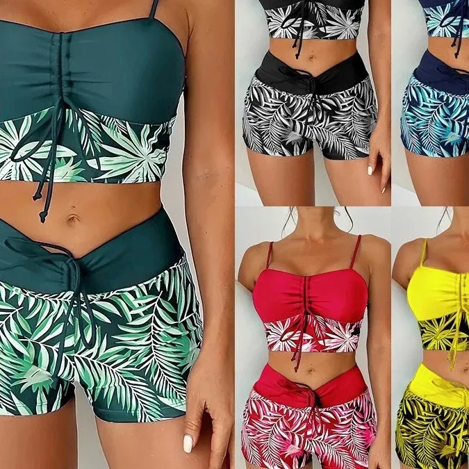 Damen Crop-Top-Bikini mit Short – Maréssa