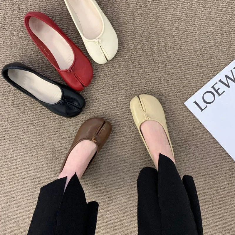 Damen Ballerinas mit eleganter Schlitz-Details und bequemer Innensohle – Lioré