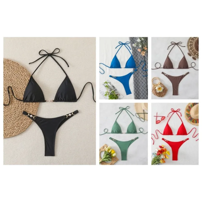 Damen Triangel-Bikini mit eleganten Verzierungen – Maréssa