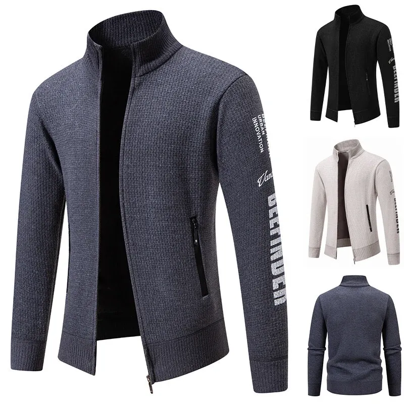 Herren Steppjacke mit hohem Kragen und praktischen Taschen – Taviero