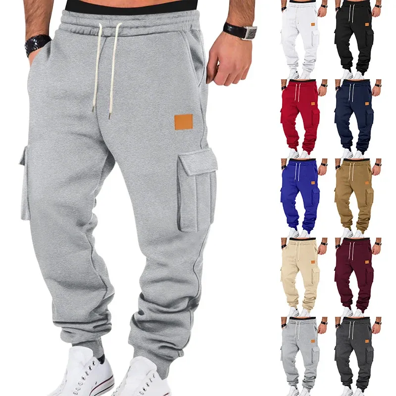 Herren Cargo-Sweatpants mit praktischen Seitentaschen und elastischem Bund – Bravaro