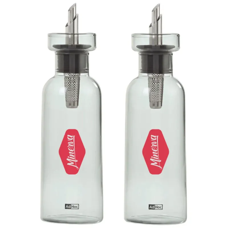 AdHoc Grey AromaPour Oil & Vinegar Dispenser Set