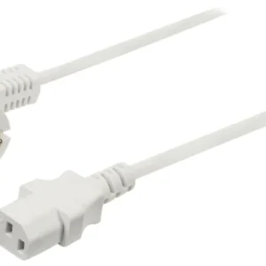 Valueline Schutzkontakt-Netzkabel Typ F (CEE 7/4) - IEC-320-C13 3.00 m Weiss