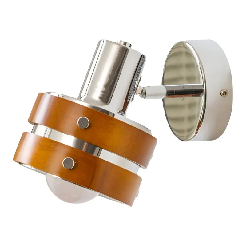 Elric Traditional Vintage Cylinder Wood Wall Light